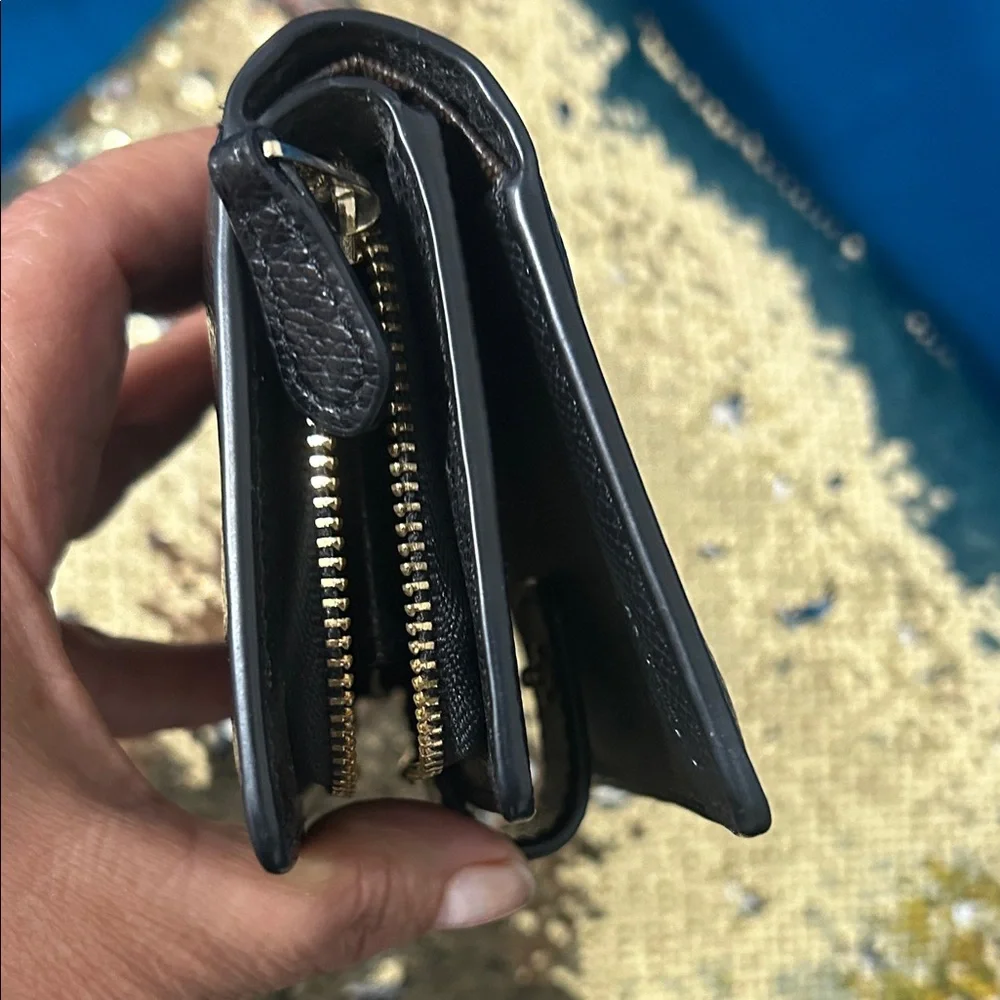 Coach Black Textured Leather Wallet - Picture 5 of 10